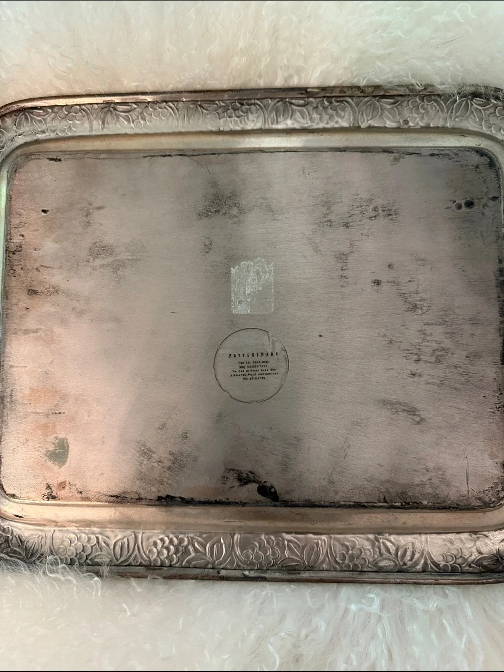 Pottery Barn Decorative Serving Tray